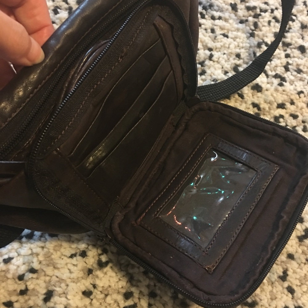 Vintage Brown Wilson Leather Belt Bag 4 Pockets - Picture 7 of 8